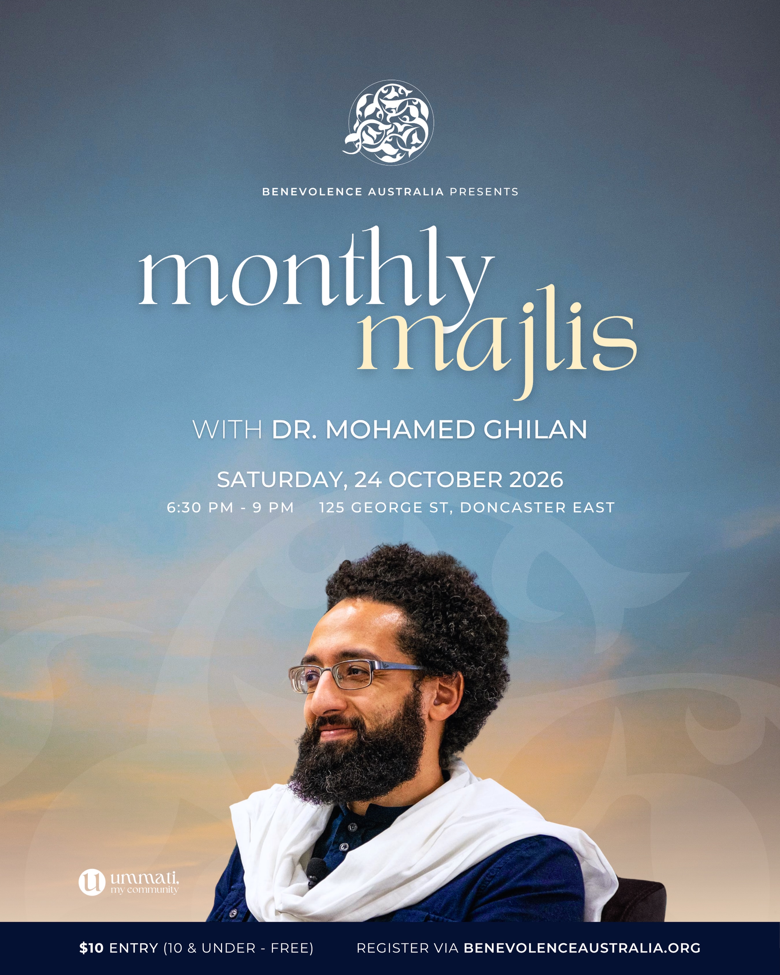 Monthly Majlis event poster