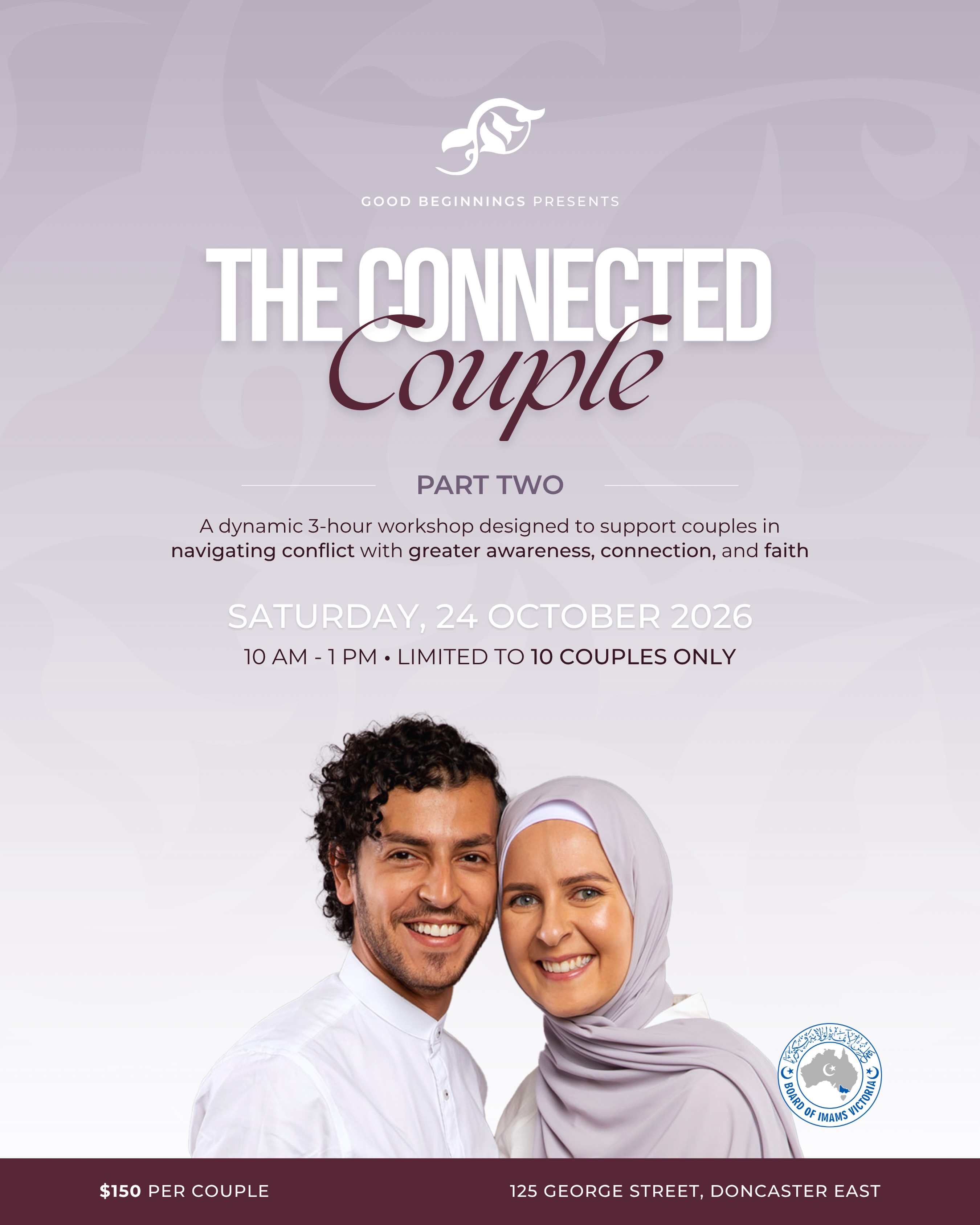 Conflict is a part of every relationship — but how we move through it can either bring us closer or pull us ap event poster