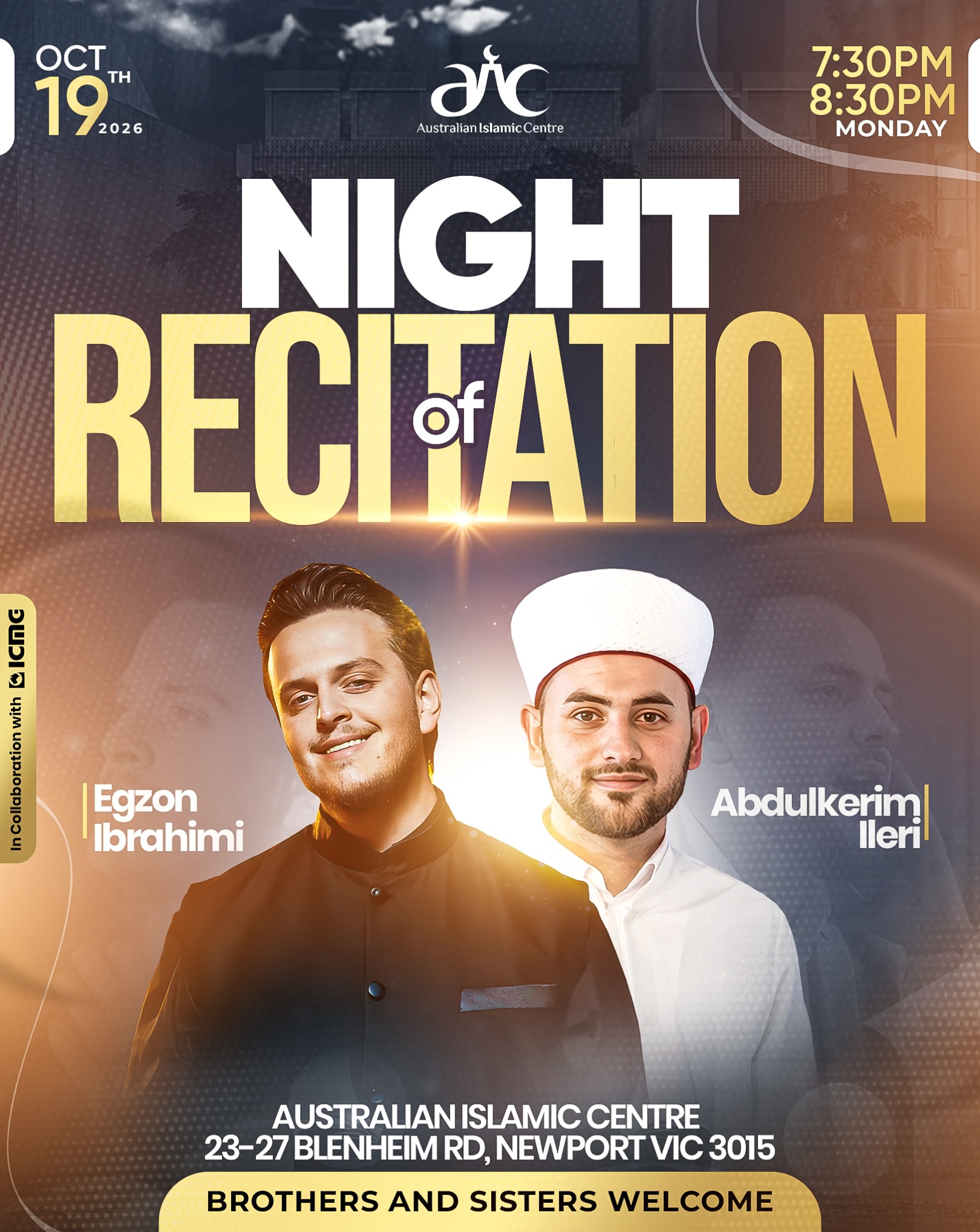 A Night of Beautiful Quran Recitation Awaits! event poster