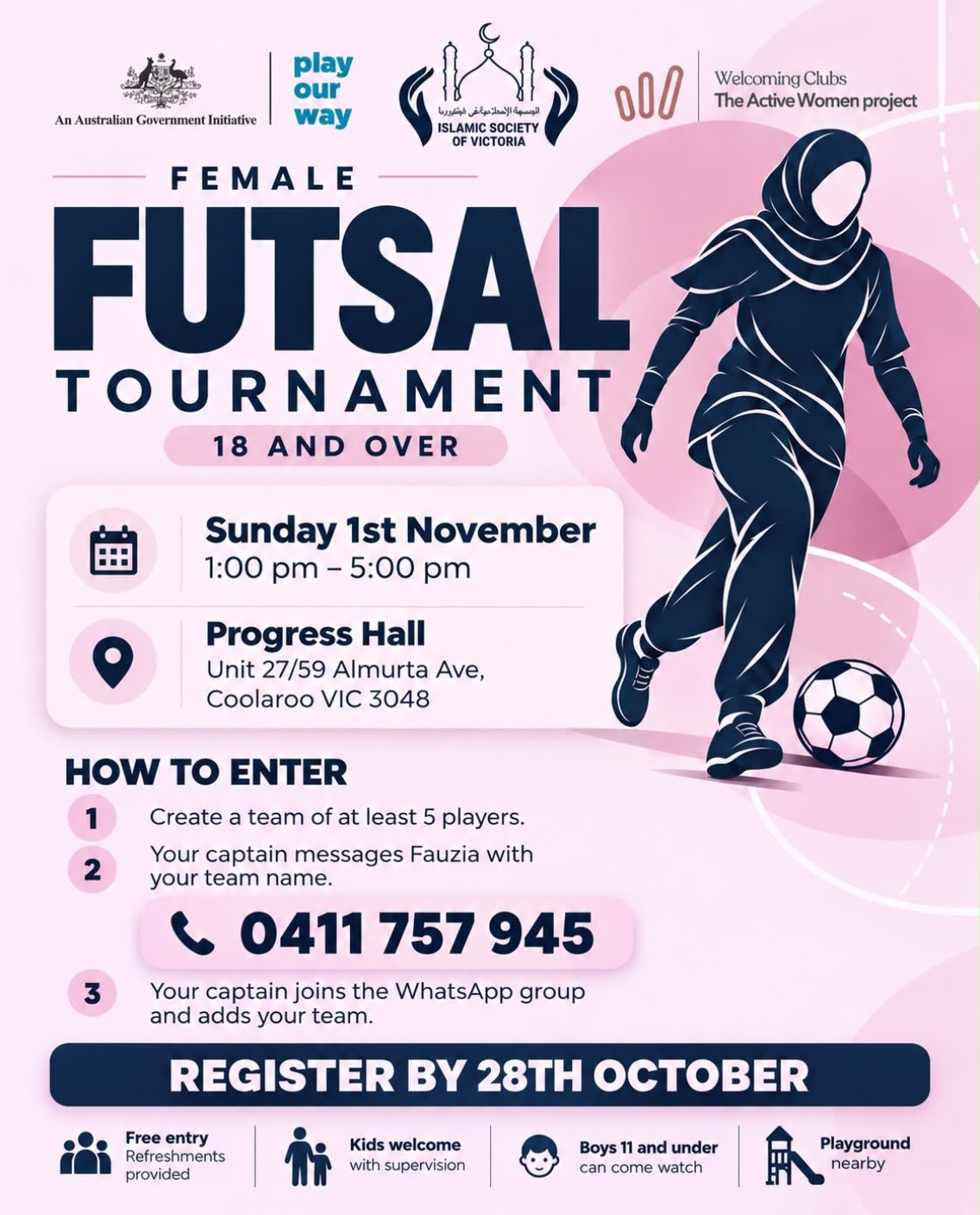 SISTERS FUTSAL TOURNAMENT! event poster